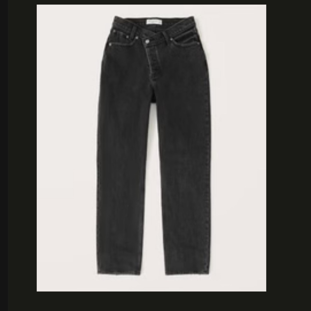 A&F black dad jeans